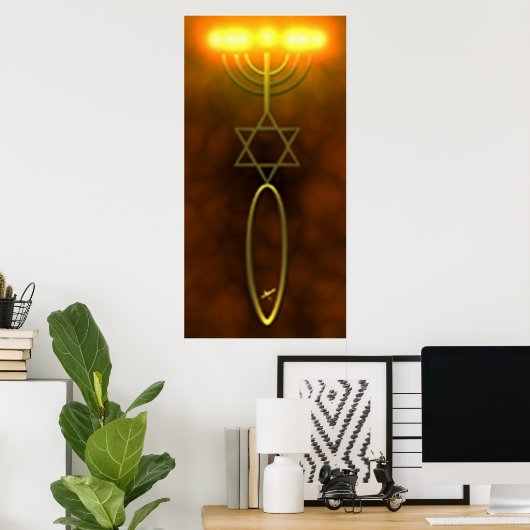 Messianic Seal Wall-Hanging Poster (Thuiskantoor)