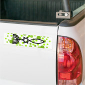 Messianisch symbool met groene Stippen Bumpersticker (Op Truck)