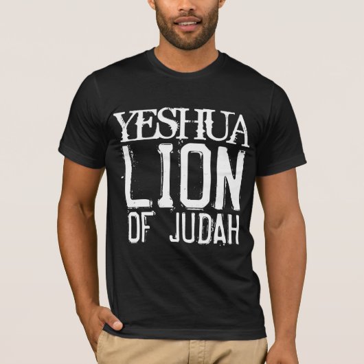 Messianische joodse, JESHUA LION OF JUDAH T-shirts (Voorkant)