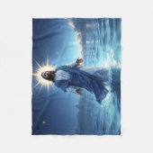 Messias Jezus Christus genade en sereniteit kunst Fleece Deken (Voorkant)
