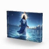 Messias Jezus Christus genade en sereniteit kunst Fotoblokken (Rechts)