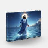 Messias Jezus Christus genade en sereniteit kunst Fotoblokken (Links)