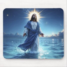 Messias Jezus Christus genade en sereniteit kunst Muismat