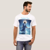 Messias Jezus Christus genade en sereniteit kunst T-shirt (Voorkant volledig)
