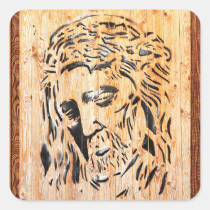 messiassticker vierkante sticker