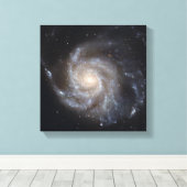 Messier 101, de Pinwheels Galaxy Canvas Afdruk (Insitu (Houten vloer))