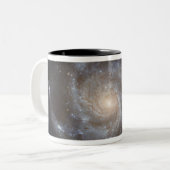 Messier 101, de Pinwheels Galaxy Tweekleurige Koffiemok (Voorkant links)