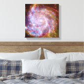 Messier 101 Spiral Galaxy - Hubble Telescope Foto Canvas Afdruk (Insitu (Slaapkamer))