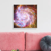 Messier 101 Spiral Galaxy - Hubble Telescope Foto Canvas Afdruk (Insitu (Woonkamer))