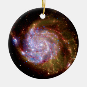 Messier 101 Spiral Galaxy - Hubble Telescope Foto Keramisch Ornament