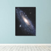 Messier 31, de Grote Melkweg in Andromeda Canvas Afdruk (Insitu (Houten vloer))