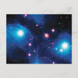 Messier 45 Pleiaden Sterrenhoop NASA Ruimtefoto Briefkaart