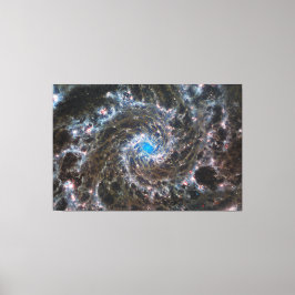 Messier 74 (M74) Galaxy | NGC 628 | MIRI | JWST Canvas Afdruk