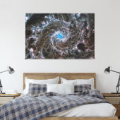 Messier 74 (M74) Galaxy | NGC 628 | MIRI | JWST Canvas Afdruk (Insitu (Slaapkamer))