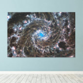 Messier 74 (M74) Galaxy | NGC 628 | MIRI | JWST Canvas Afdruk (Insitu (Houten vloer))