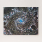 Messier 74 (M74) Galaxy | NGC 628 | MIRI | JWST Legpuzzel (Horizontaal)