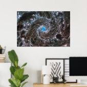 Messier 74 (M74) Galaxy | NGC 628 | MIRI | JWST Poster (Thuiskantoor)