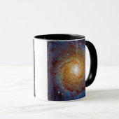 Messier 74 Spiral Galaxy Buitenspatie Foto Mok (Voorkant rechts)