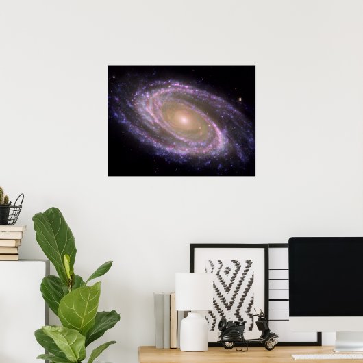 Messier 81 Spiral Galaxy Poster (Thuiskantoor)