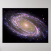 Messier 81 Spiral Galaxy Poster (Voorkant)