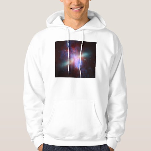 Messier 82 NGC 3034 Cigar Galaxy M82 Composiet Hoodie (Voorkant)