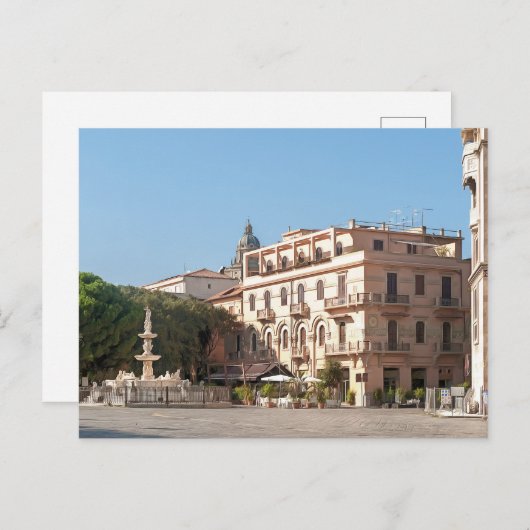 Messina. #1 briefkaart (Voorkant / Achterkant)