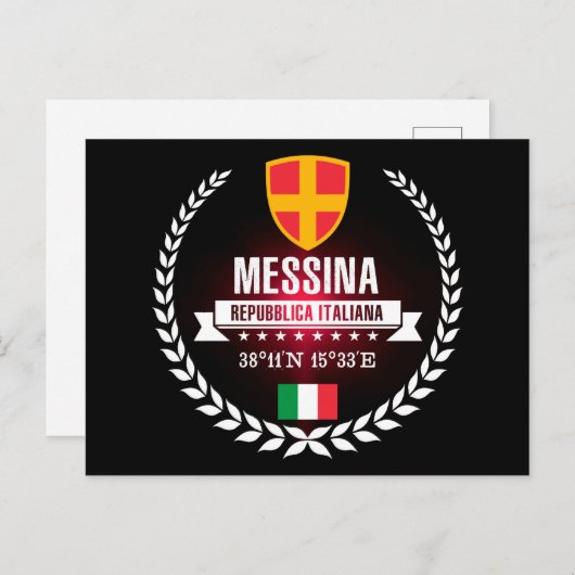 Messina Briefkaart (Voorkant / Achterkant)