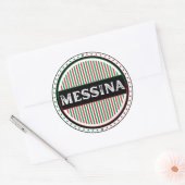 Messina City Pride Emblem – Italian Identity Ronde Sticker (Envelop)