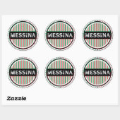 Messina City Pride Emblem – Italian Identity Ronde Sticker (Vel)