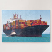 Messina-containerschip en sleepboot legpuzzel (Horizontaal)