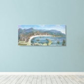 Messina - een Panoramisch Uitzicht van de Haven Canvas Afdruk (Insitu (Houten vloer))