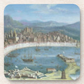 Messina - een Panoramisch Uitzicht van de Haven Drankjes Onderzetter (Voorkant)