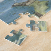 Messina - een Panoramisch Uitzicht van de Haven Legpuzzel (Zijkant)