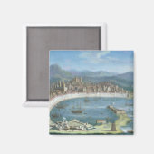 Messina - een Panoramisch Uitzicht van de Haven Magneet (Voorkant / Achterkant)
