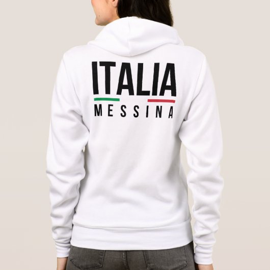 Messina Italië Hoodie (Achterkant)