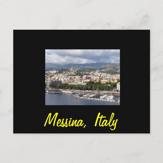 Messina italiy briefkaart (Voorkant)