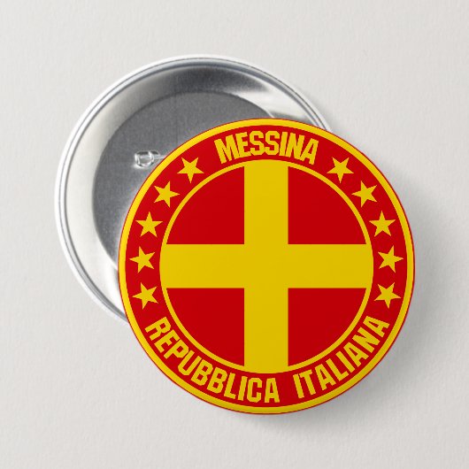 Messina Ronde Button 7,6 Cm (Voorkant /achterkant)