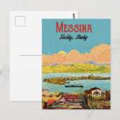 Messina stad, Sicilië, Italië Briefkaart (Voorkant / Achterkant)