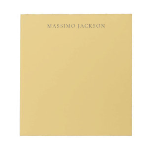 Messing Geel Minimalistisch Eenvoudig Modern Esthe Notitieblok