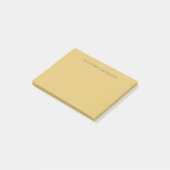 Messing Geel Minimalistisch Eenvoudig Modern Esthe Post-it® Notes (Schuin)