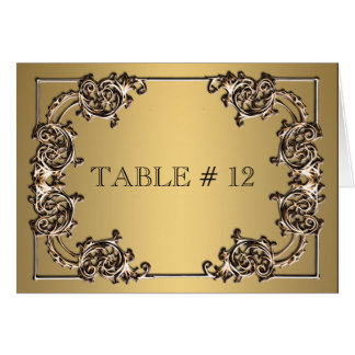 Messing goud tafelnummer bruiloft diner