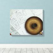 messing kandelaar canvas afdruk (Insitu (Houten vloer))