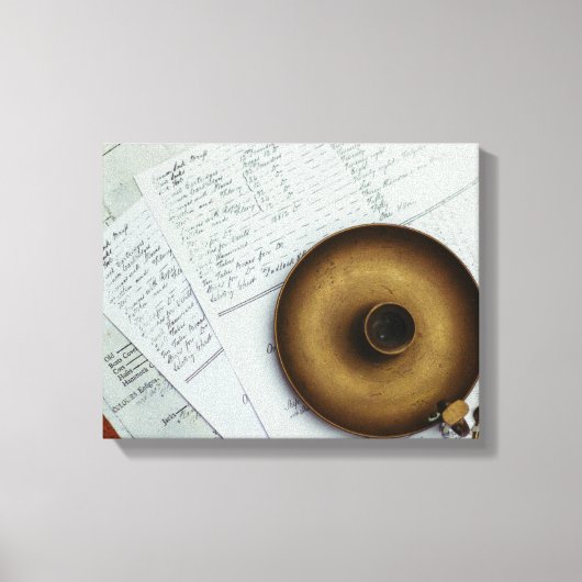 messing kandelaar canvas afdruk (Voorkant)