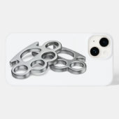 Messing knokkels Case-Mate iPhone case (Achterkant (horizontaal))