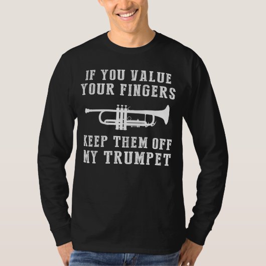 Messing of Chuckles - Blijf van mijn trompet af Gr T-shirt (Voorkant)