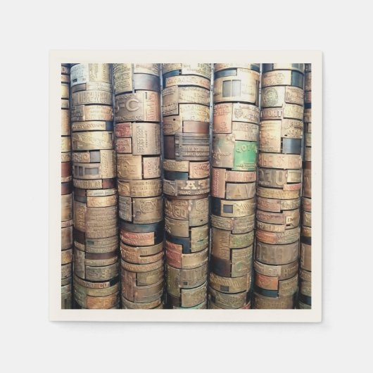 Messing Printing Bord servetten (Voorkant)