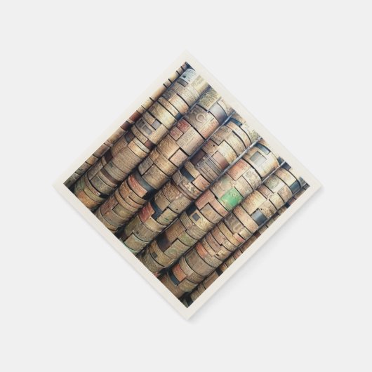 Messing Printing Bord servetten (Hoek)