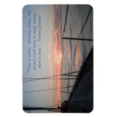 Messing rond in boten magneet (Verticaal)