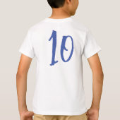 Messi's Rainbow Waterverf - T-shirt van Kinderen (Achterkant)