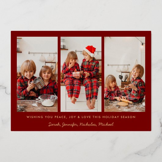 Messy And Bright Christmas Holiday Family Folie Feestdagenkaart (Achterkant)